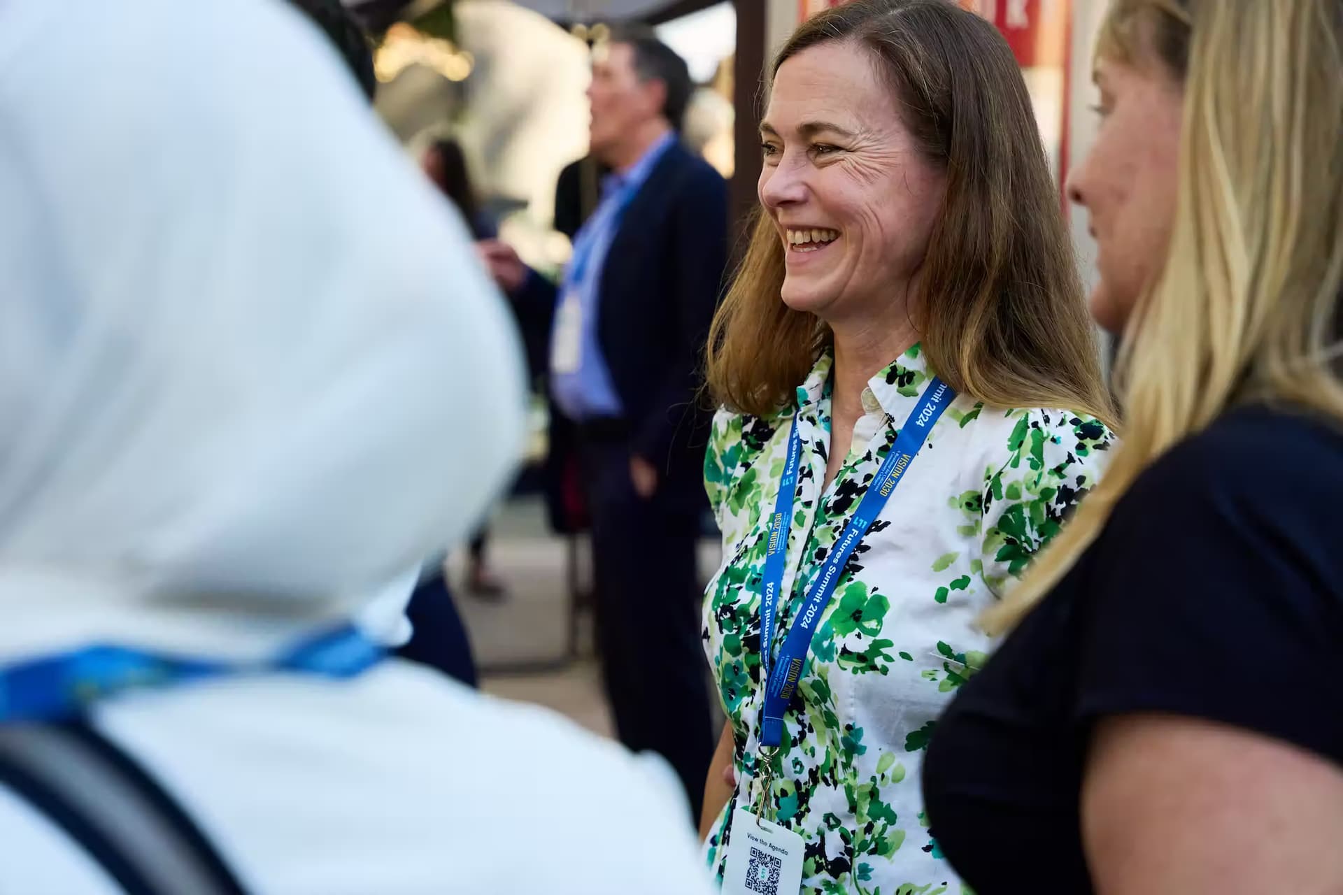 A woman in a group during the Futures Summit