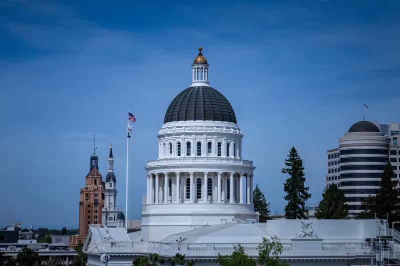 A building with a cupola of one of the colleges in the California Community Colleges system